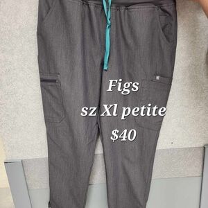 Figs Gray Cargo Pants with Adjustable Waist